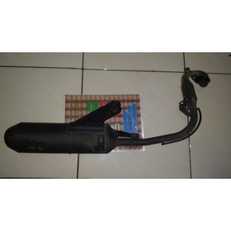 knalpot honda genio beat 2020 scoopy 2020 standar ori ahm tanpa tameng Knalpot dan leher