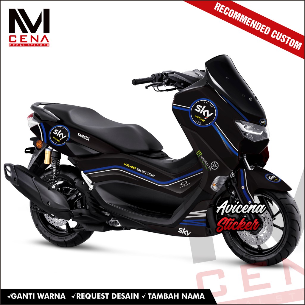 Sticker Decal Nmax New 2020 Decal Sticker Nmax New Sticker Striping Decal Nmax 2020 Full Body Sky