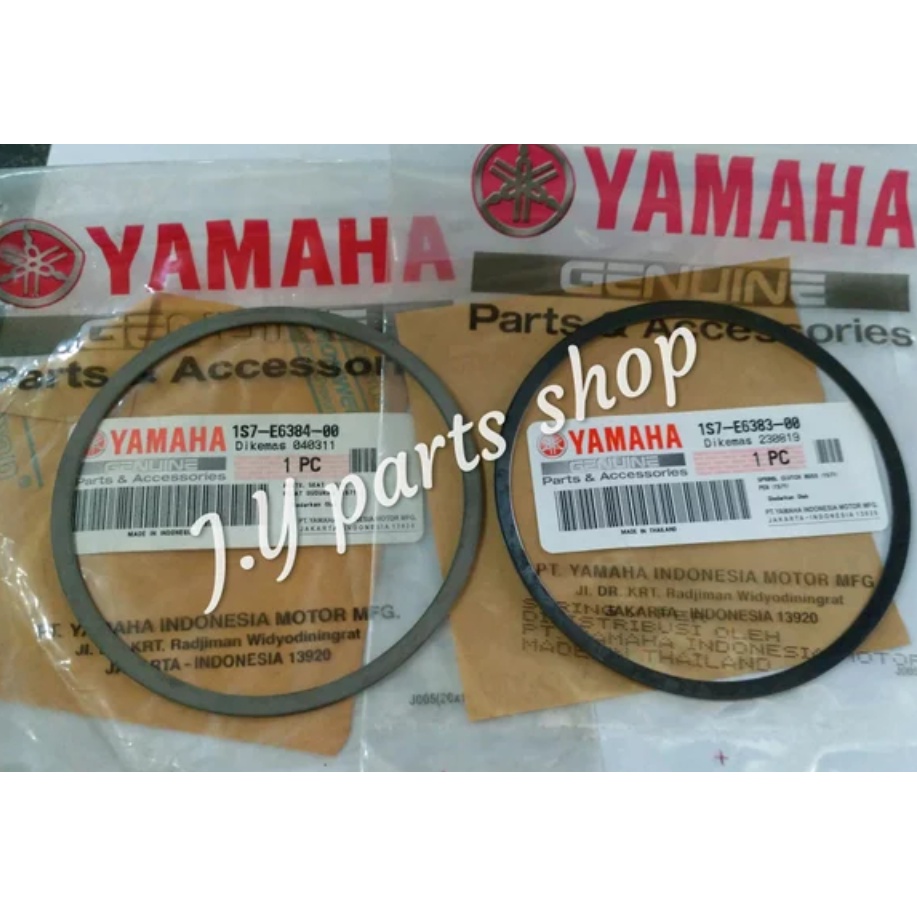 BESI PLAT KOPLING KECIL JUDER 2 PCS JUPITER MX 135 OLD LAMA 2007 KEBAWAH ORIGINAL YGP 1S7-E6383-00 1