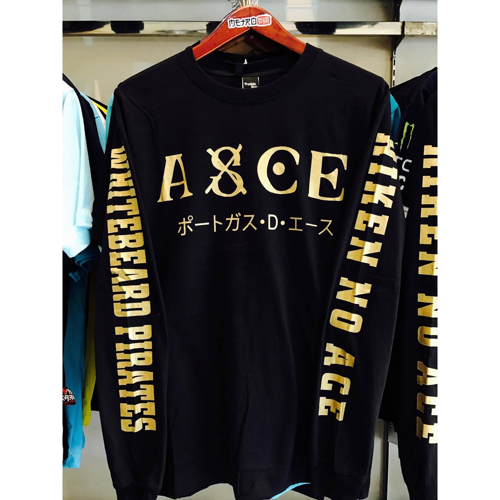 Longsleeve Asce Ultimate Gold Portgas D Ace Onepiece Whitebeard