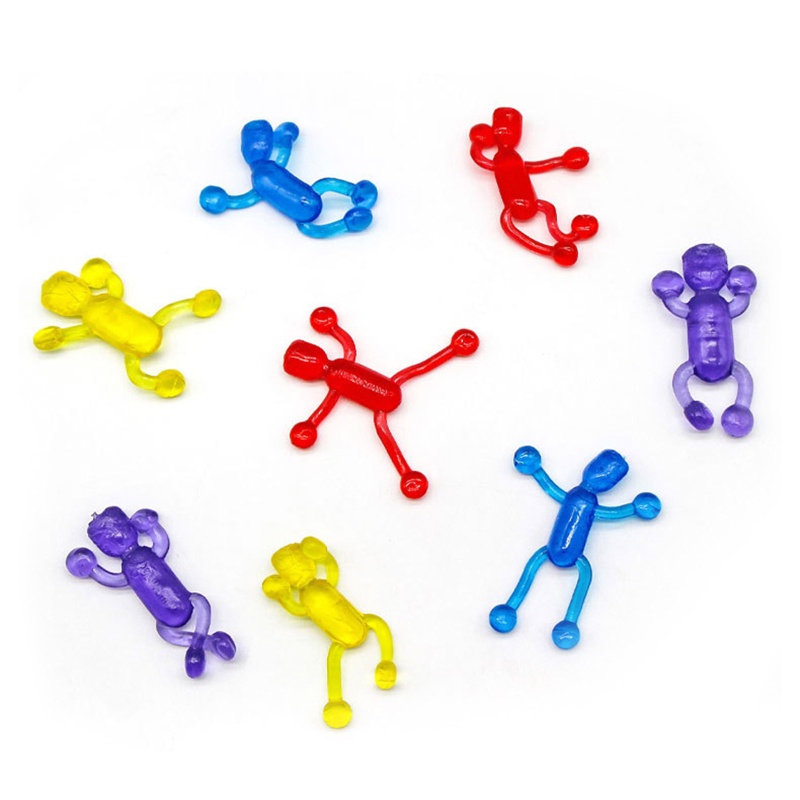 Mary Squishy Little Man Toy Sticky Fidget Sensory Decompressing Toy Permainan Lempar Keluarga