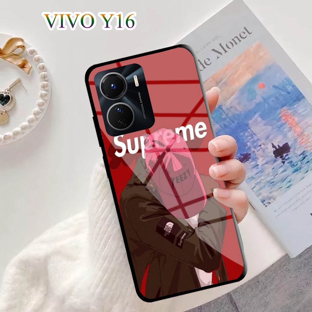 Softcase Glass Kaca VIVO  Y16 - Casing HP VIVO Y16 [ S12 ].