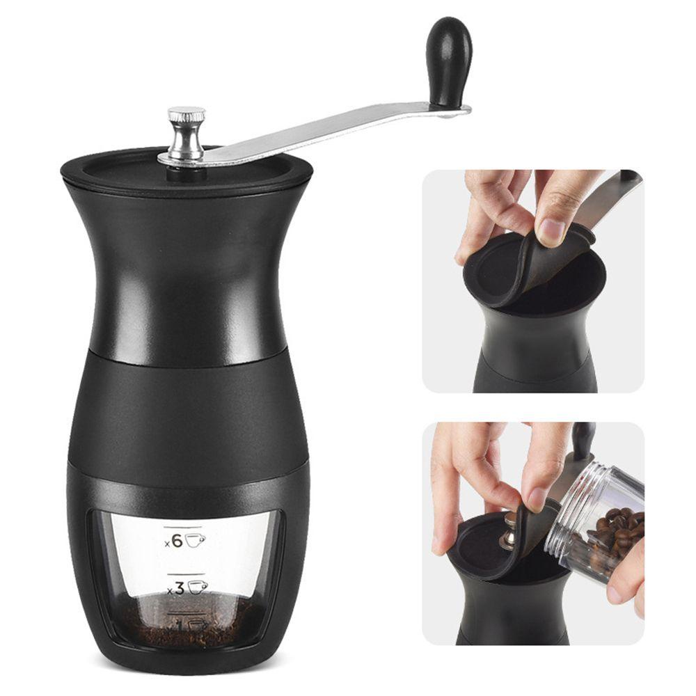 Solighter Penggiling Kopi Manual Alat Dapur Espresso Grinder Burr Grinders Adjustable Knob Setting