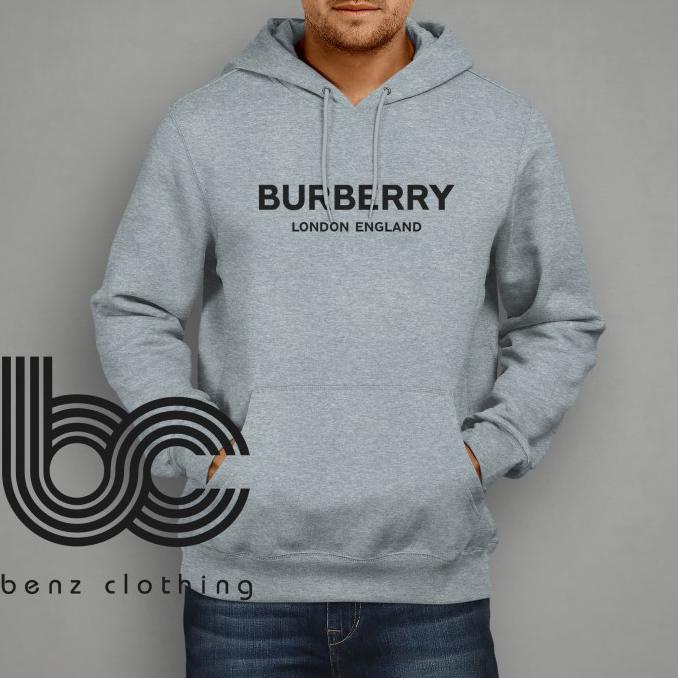 Jaket Hoodie Sweater Burberry Jumper Distro Pria Fleece Sablon Laki Wanita Polos Murah
