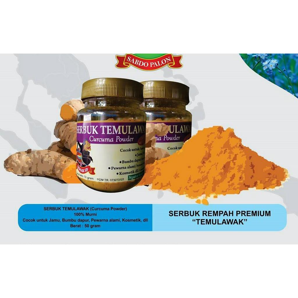 

SERBUK REMPAH PREMIUM SABDO PALON TEMULAWAK (Curcuma Powder) 100% Murni