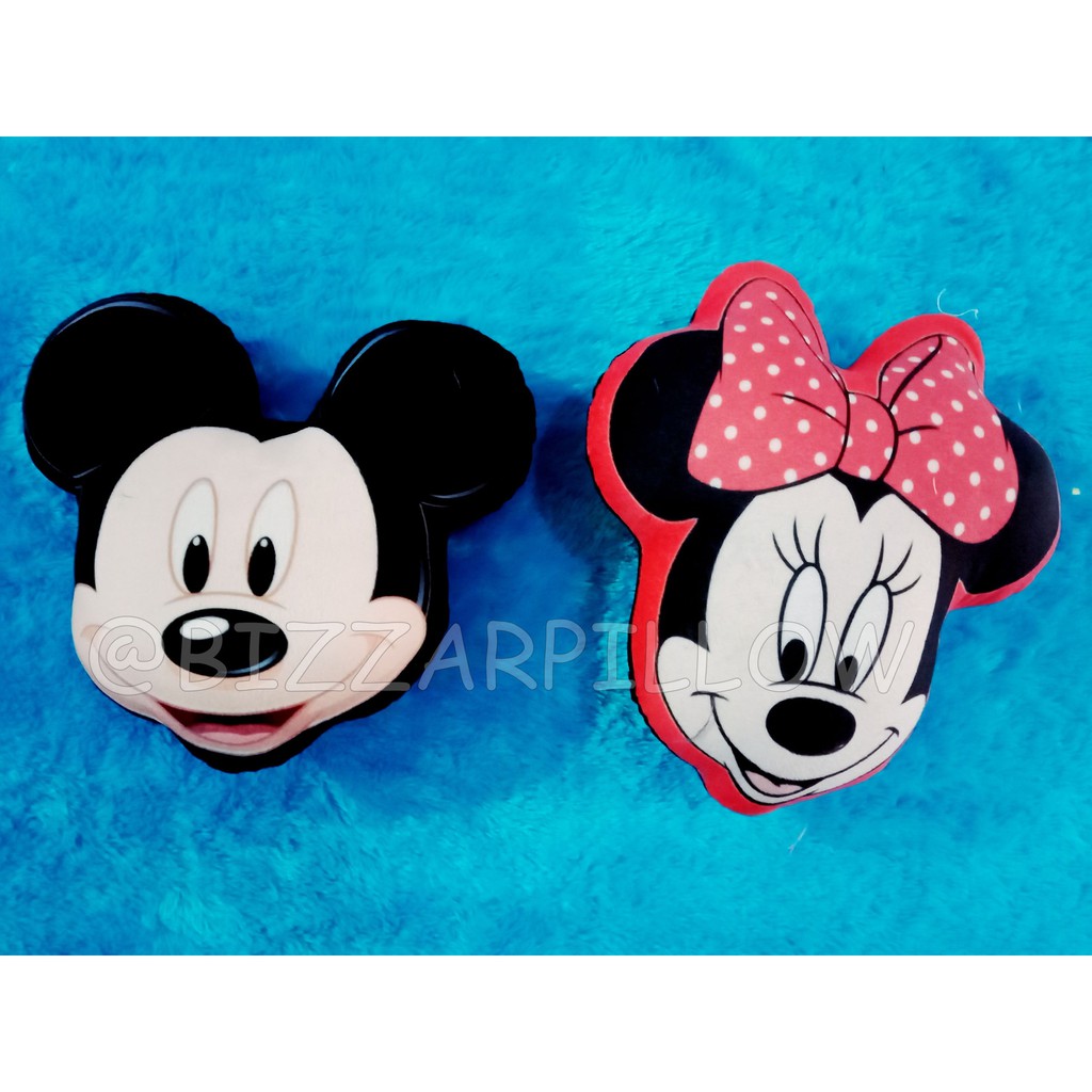 Bizzarpillow Bantal Kepala Mickey Minnie size M BZ123