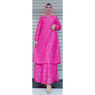 (MODEL BARU) GAMIS BROKAT MALAYSIA/BAHAN PREMIUM/KONDANGAN