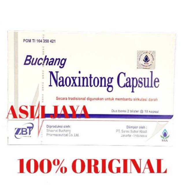 Buchang Naoxintong Capsule (Lembaran) - Obat Jantung &amp; Stroke