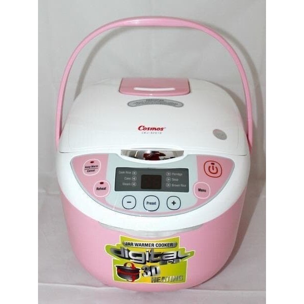 COSMOS - CRJ3201D Rice Cooker Digital Jar Warmer 1.8 Liter 6in1