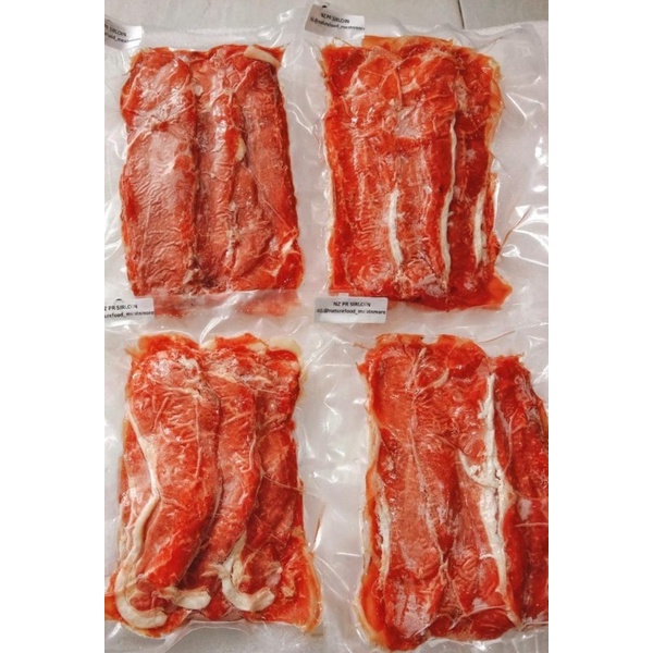 

NATUREFOOD daging sapi slice shabu NZ PR SIRLOIN NZ PS SIRLOIN