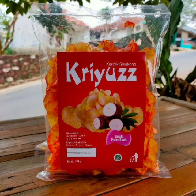 

Kripik singkong balado pedas manis