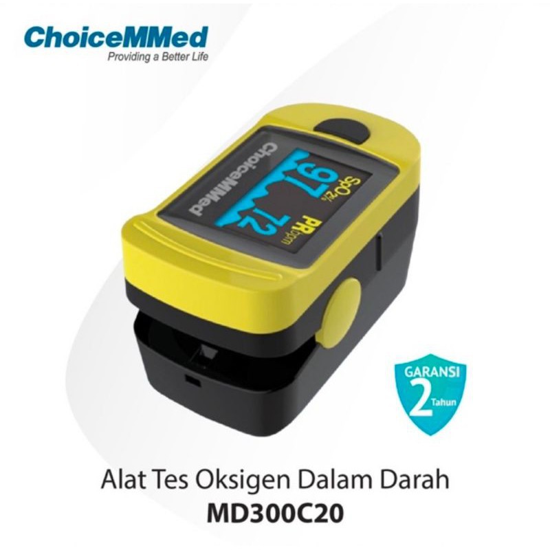 PULSE OXIMETER CHOICEMMED MD300C20 /MD300C26  ALAT UKUR KADAR OKSIGEN ORIGINAL CHOICEMED