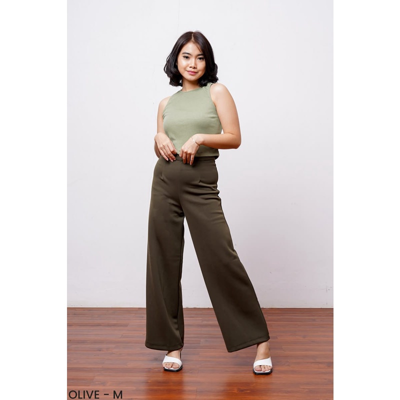 Hw Culottes Pants - 1 pcs celana kulot wanita - bawahan kasual dan formal  Bahan adem, nyaman dipakai