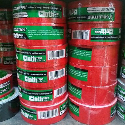 

[BOX ISI 12] CLOTH TAPE LAKBAN KAIN MERAH 46MM GOLDTAPE / LAKBAN KAIN LINEN MERAH GOLDTAPE / LAKBAN MERAH 46MM