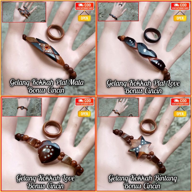 ORIGINAL gelang kokka BONUS CINCIN 100% Ori Kaukah kaokah kauka koka