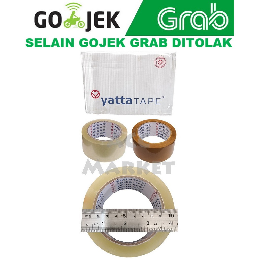 Isolasi Lakban Bening Coklat 1 DUS 48 Mm x 90 Yard