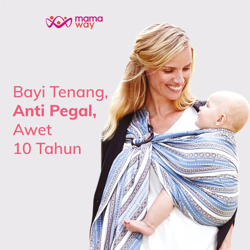 

Mamaway / SERTIFIKASI AMAN Anti Pegal / Tahan 75 KG, Bayi Tenang / Baby Sling Bohemian Print