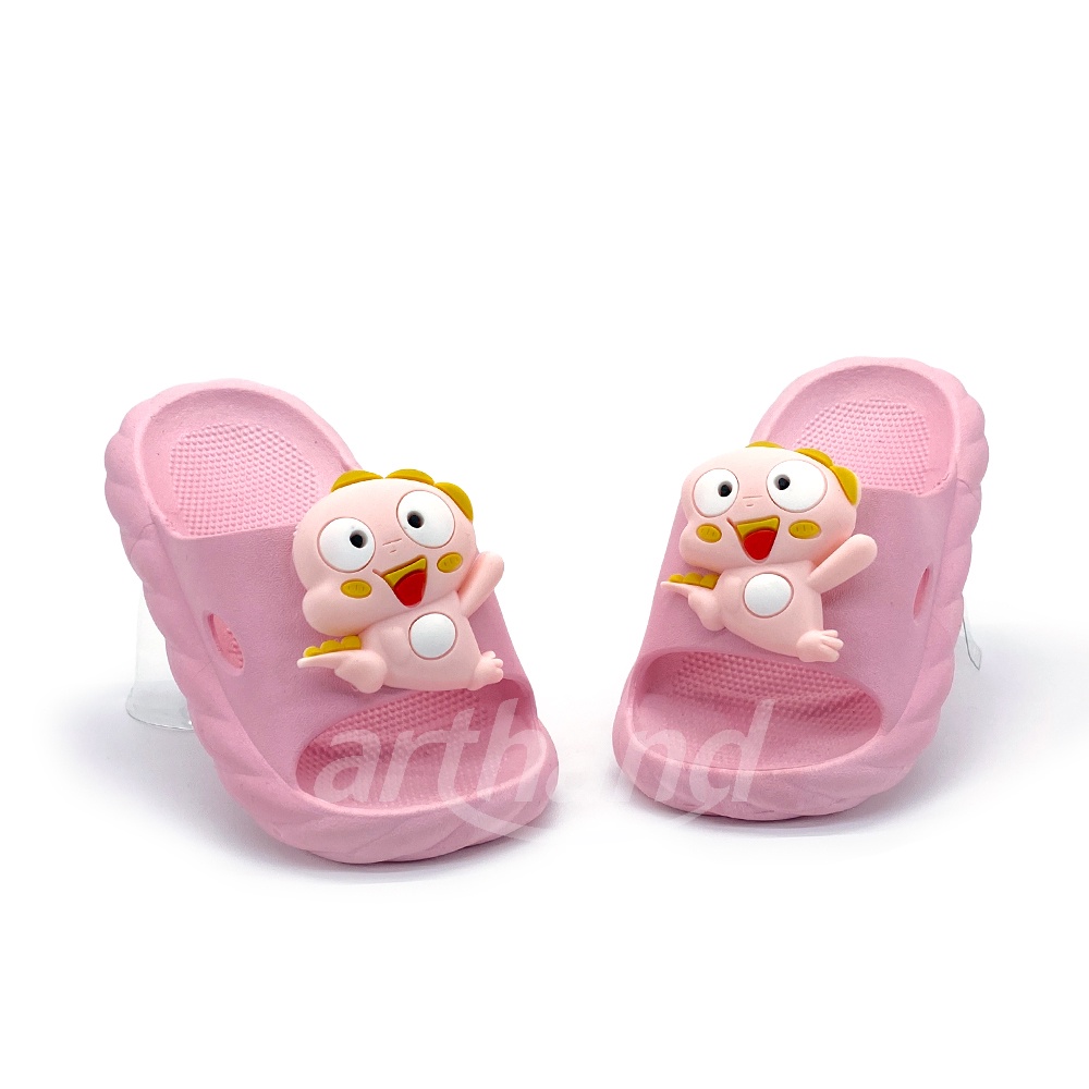 Sandal Jelly Slop Anak Perempuan Karakter Dino Lucu Trendi