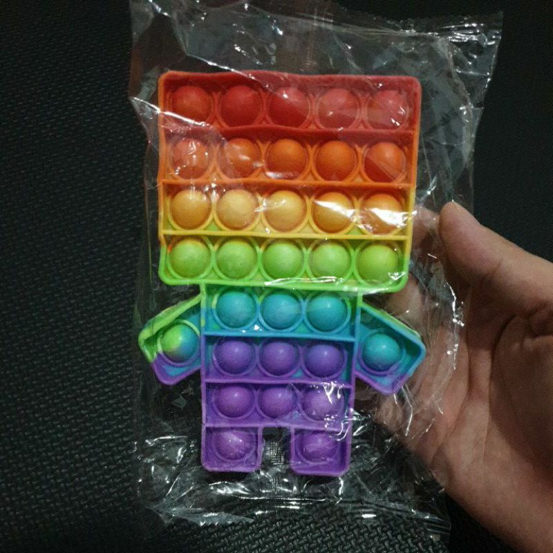 [50+ Model Pop It] POP IT ALL VARIANT | Popit Rainbow Macaron Sugus UV Colorful-Robot Rainbow