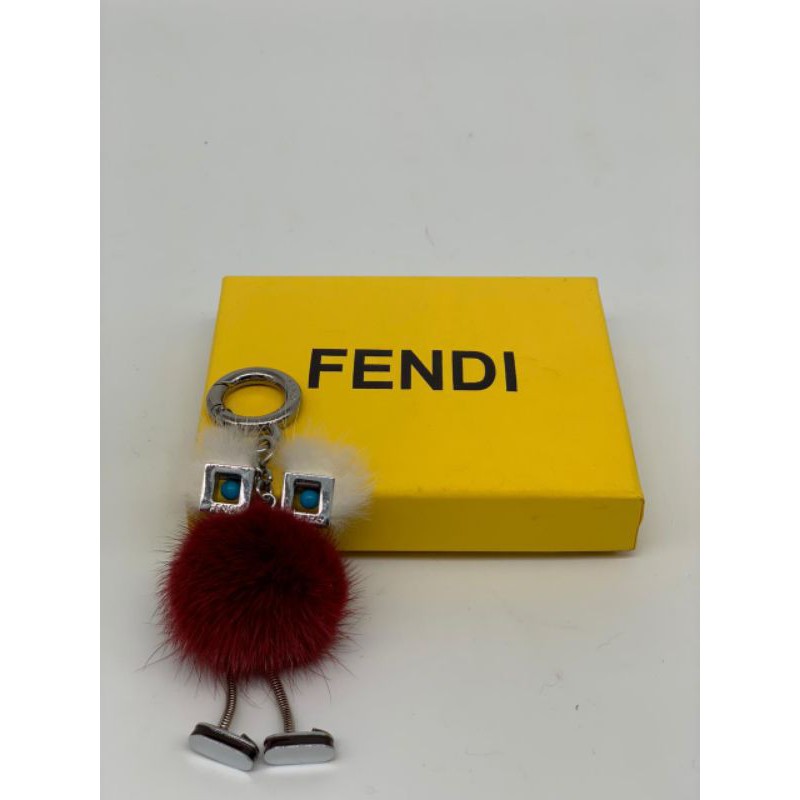 Gantungan kunci/gantungan tas 1Fendi mata monster bulu 12