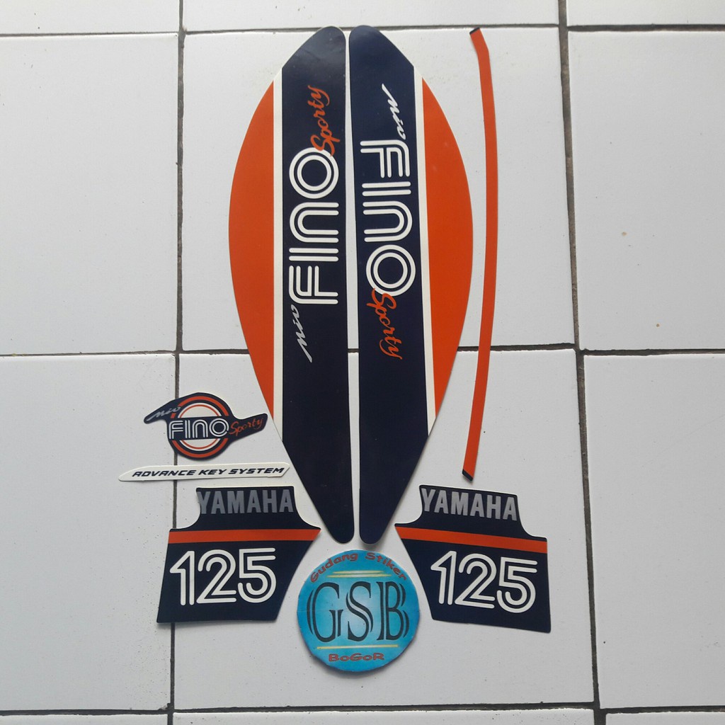 striping stiker motor yamaha fino sporty 125 2017 biru tua