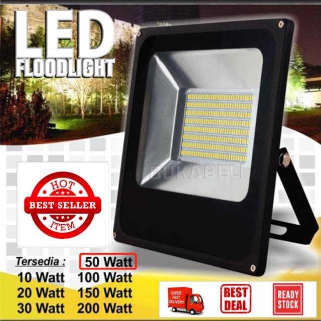 Led floodlight 100w putih PIOLINE