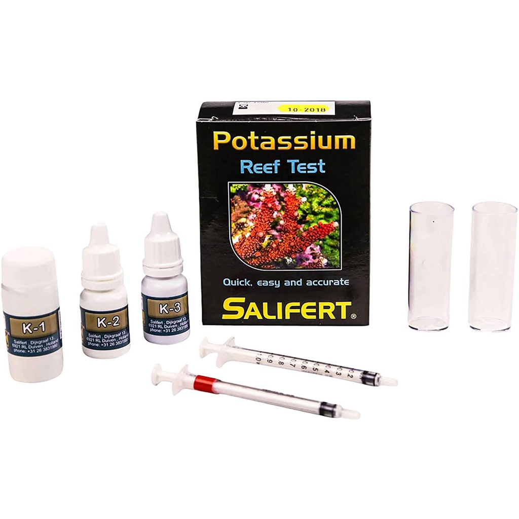 Salifert Potassium K Marine Reef Test Kit Parameter Aquarium Air Laut