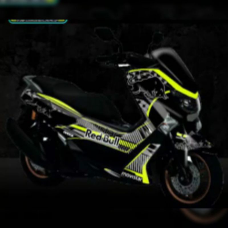Stiker Decal Nmax lama Fullbody Red bull