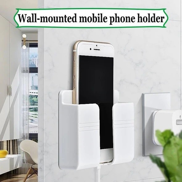 Holder Smartphone Multifungsi / Stand Wall Handphone Tempat Cas Remote Serbaguna