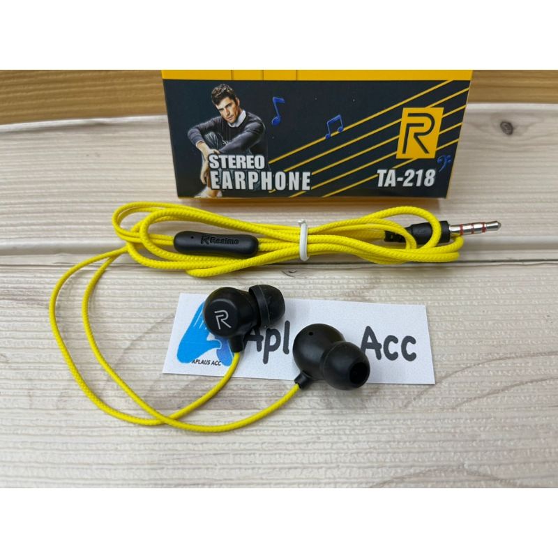 Handsfree Realme TA218 + Mic Stereo Earphone TA-218 Suara Bagus