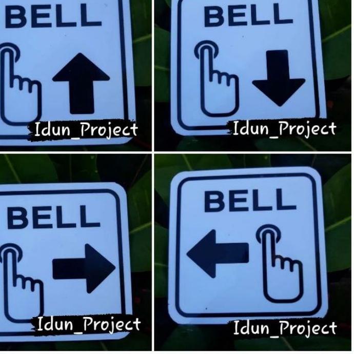 

10.10 sale BELL/SIGN BOARD BELL/TANDA BELL/TULISAN BELL AKRILIK