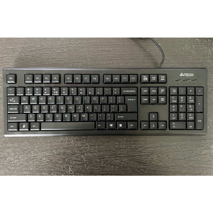 Keyboard A4Tech KR-85 Keyboard USB Kabel Hitam