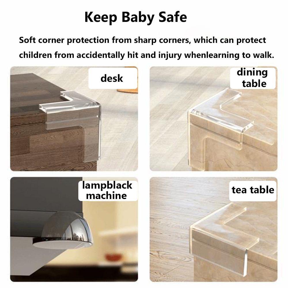 Wonder 4Pcs Pengaman Sudut Meja Anak Silicon Safety Table Corner Protector