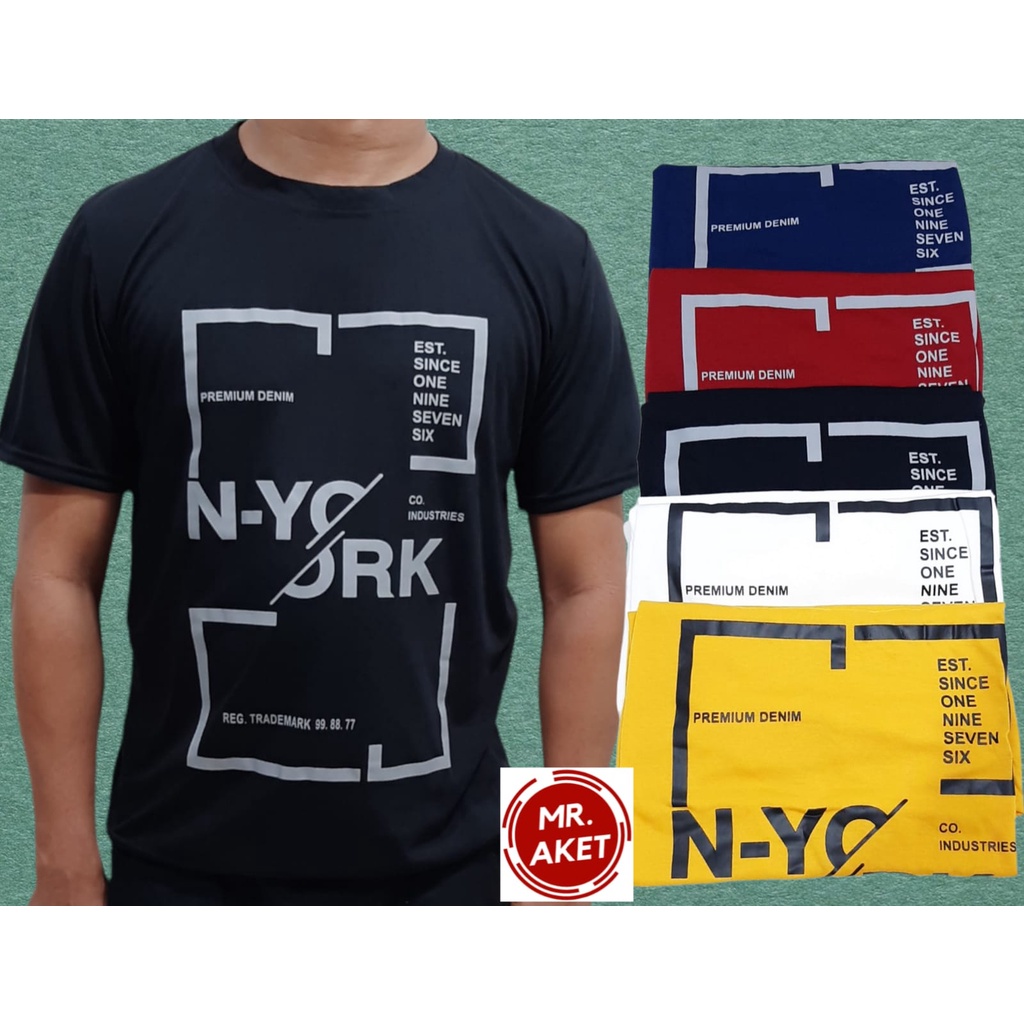 PROMO!!Kaos oblong pria lengan pendek terbaru motif distro bahan adem ukuran dewasa L.XL