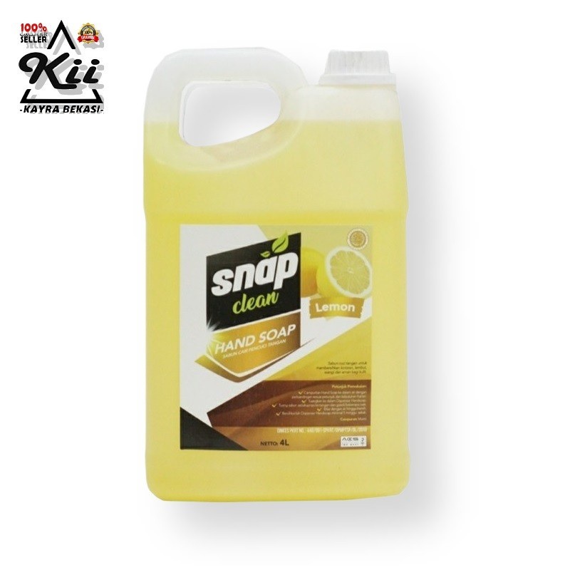 Snap Clean Hand Soap - Cairan Sabun Cuci Tangan 4 Liter