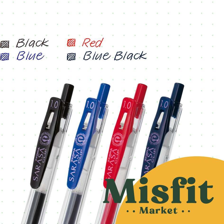 

(Y7H7) ZEBRA SARASA CLIP JJE15 Gel Pen 1.0 mm Pulpen //Produk@terupdate