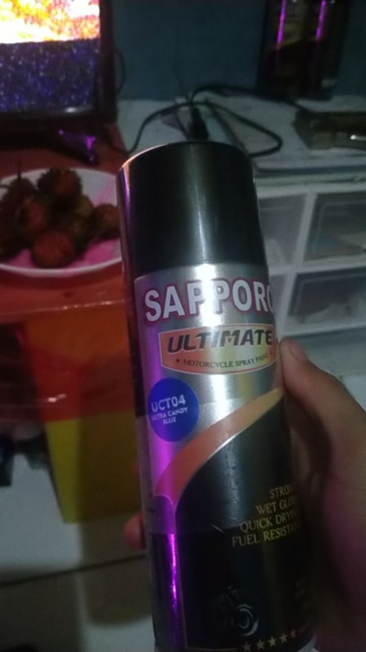 Sapporo Ultimate Uct04 Ultra Candy Blue/biru/blue/cat Semprot/pylox/pilox/pilok/cat Duco/cat Aerosol