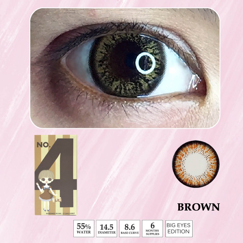 Softlens Minus Alice No 4  lensa warna