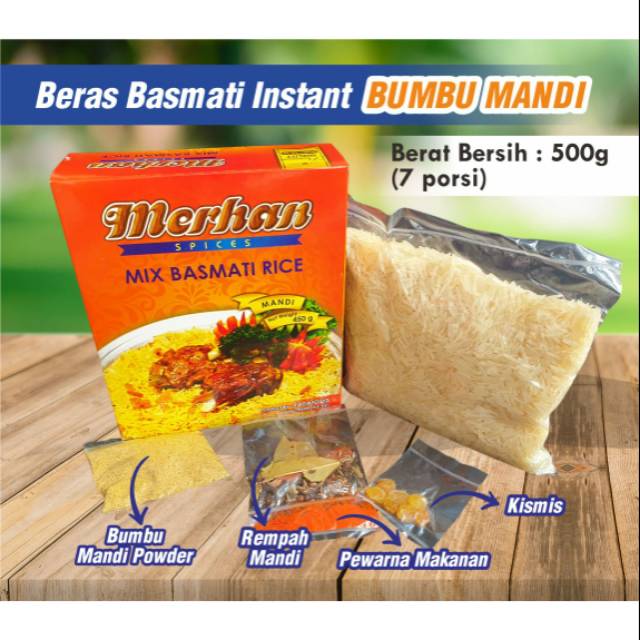 

Beras Basmati Instan Bumbu Mandi Merhan Basmati Rice