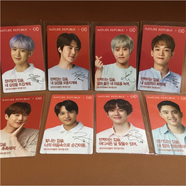 Nature Republic EXO Photocard