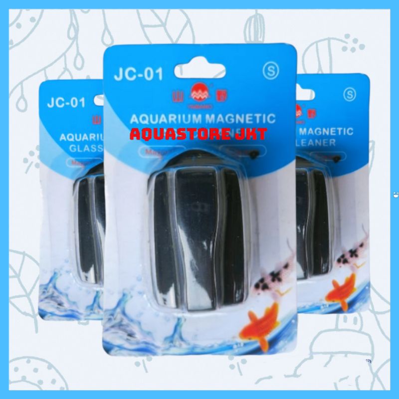 MAGNET PEMBERSIH KACA AQUARIUM AQUASCAPE SIZE (S) SMALL YAMANO JC - 01