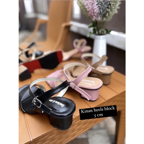 DECLARE&amp;DEE KINAN HEELS BLOCK 5 CM PREMIUM QUALITY