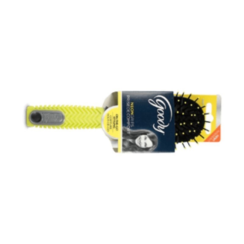 Goody Neon Grips 06871 purse oval cushion hair brush