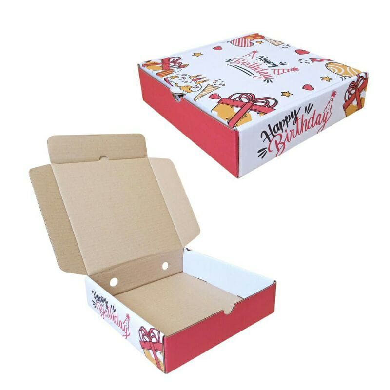 

Box Kardus 21x21x4.5LS seri Ulang Tahun/Happy Birthday/Milad/Kado Ultah/Hampers