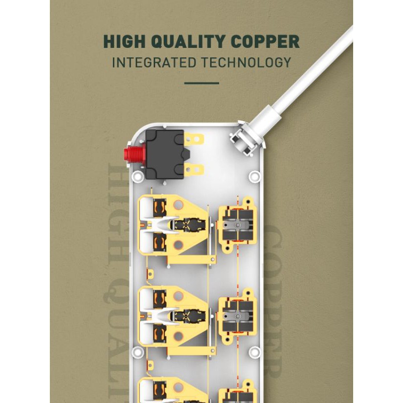 Steker colokan listrik LDNIO SC4408 universal socket 4usb port 4power