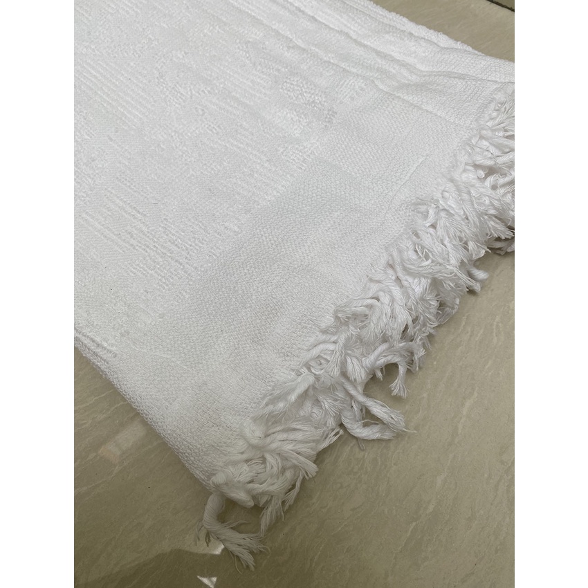 Selimut Handuk Alas Sprei Warna Putih ukuran 105x250cm