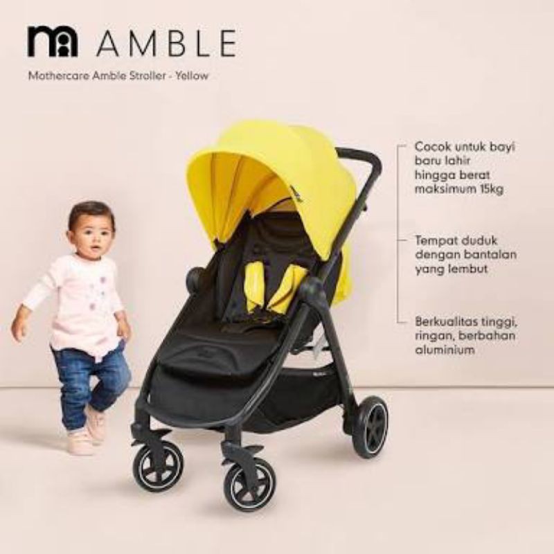 Cings Special Price 3days Mothercare Amble Stroller Yellow Shopee Indonesia