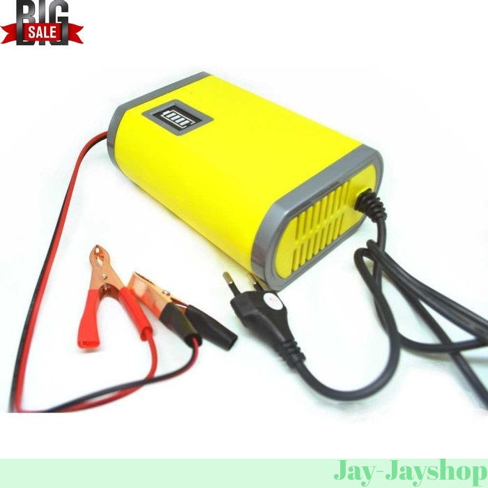 Charger Aki Portable Motorcycle Car Battery 6A 12V PROMO