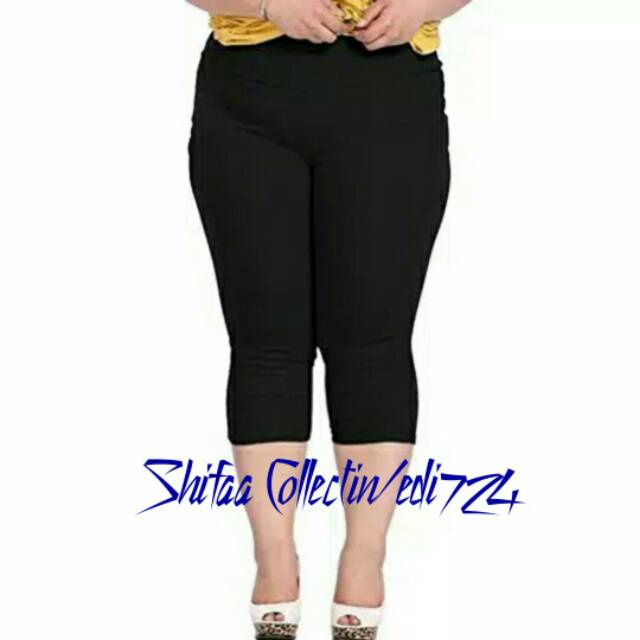 Legging / Celana Pendek / Legging Murah /Celana Legging Pendek 7/8 - (Jumbo Dewasa)