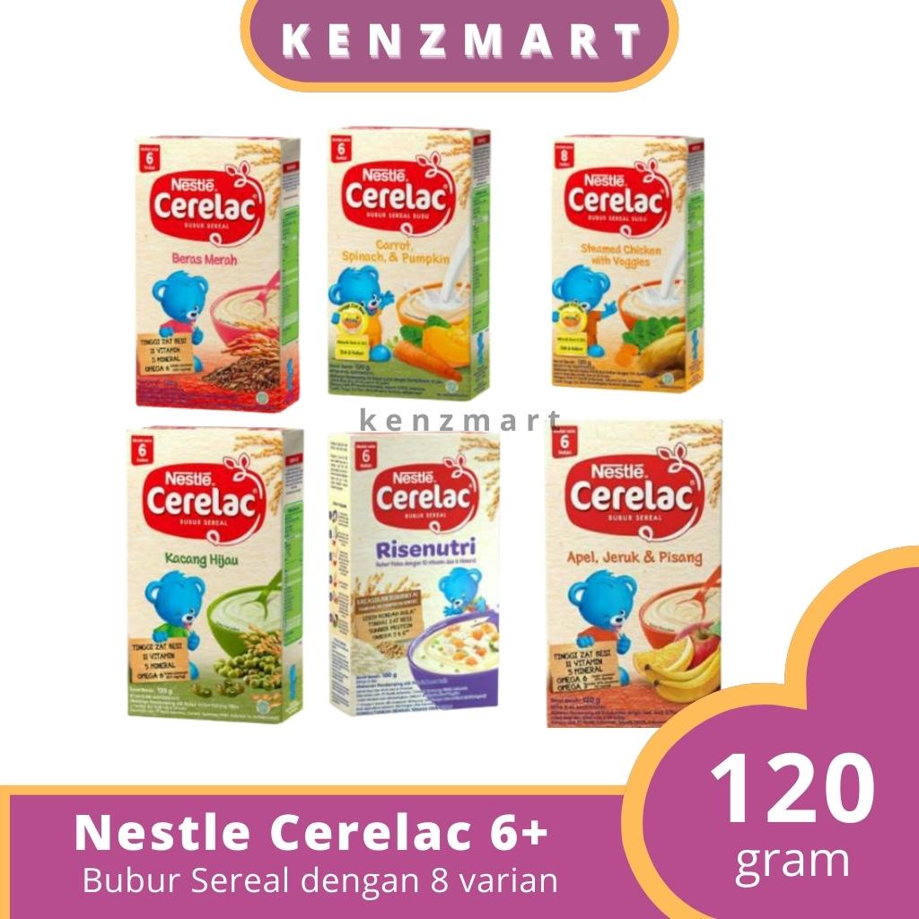 Nestle Cerelac Bubur Bayi 6+ Kemasan 120gr Bubur Sereal Mpasi Bayi